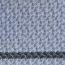 Grey colored All Over Monstera Leaves Firm Fen Turtle Single Border Poly-Cotton