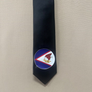 Gray colored American Samoa Flag Tie