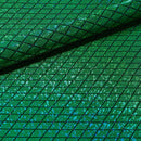 Argyle Shattered Glass Foiled Spandex Fabric | Blue Moon Fabrics