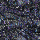 Gleam Beaded with Sequins Stretch Mesh Fabric | Blue Moon Fabrics