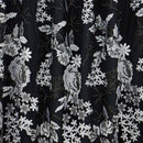 Eve Embroidered Mesh Fabric | Blue Moon Fabrics