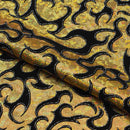 Flame Flocked Hologram Spandex Fabric | Blue Moon Fabrics