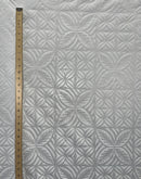 2nd measurement of Geometric Floral Panel Polyester Foil Fabric