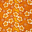 Hibiscus Traditional Tattoo Background Cotton Fabric | Islands Fabric