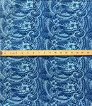 Mini Hibiscus Flowers Traditional Polynesian Tattoo Polyester Fabric | Islands Fabric