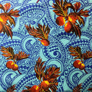 Longan, Traditional Tattoo Background Poly Cotton Fabric | Islands Fabric