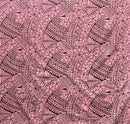 Hibiscus Traditional Polynesian Tattoo Poly Cotton Fabric | Islands Fabric