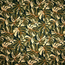 All-over Multicolor Monstera Leaves Light Barkcloth Fabric | Islands Fabric