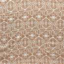 Traditional Polynesian Geometric Design Light Barkcloth Fabric| Islands Fabric