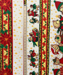 Poinsettia Bears Polyester Fabric | Islands Fabric