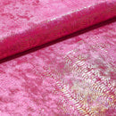 Illusion Anaconda Foil Printed Stretch Velvet Fabric | Blue Moon Fabrics