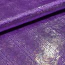 Illusion Anaconda Foil Printed Stretch Velvet Fabric | Blue Moon Fabrics