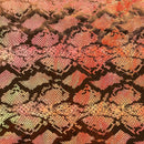 Jungle Cobra Foil Printed Stretch Velvet Fabric | Blue Moon Fabrics