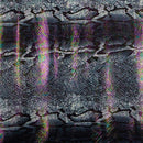 Mamba Foil Printed Spandex Fabrics | Blue Moon Fabrics