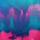 Midnight Blue Tie Dyed Foiled Spandex Fabric | Blue Moon Fabrics