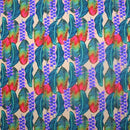 Floating Leaves Printed Spandex | Blue Moon Fabrics