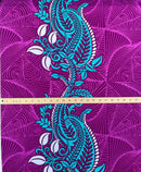 2nd measurement of Paradise Floral Vines Cotton Fabric