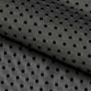 Polka Dot Flocked Stretch Mesh Fabric | Blue Moon Fabrics