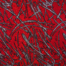 Pollock Shattered Glass Foiled Spandex Fabric | Blue Moon Fabrics