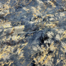 Squall Foiled Tie Dye Spandex Fabric | Blue Moon Fabrics