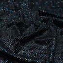 Vivian Glitter Printed Stretch Velvet Fabric | Blue Moon Fabrics