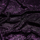 Vivian Glitter Printed Stretch Velvet Fabric | Blue Moon Fabrics