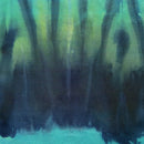 Midnight Blue Tie Dyed Foiled Spandex Fabric | Blue Moon Fabrics