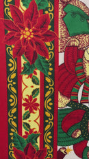 Poinsettia Bears Polyester Fabric | Islands Fabric