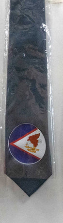 Gray American Samoa Flag Tie