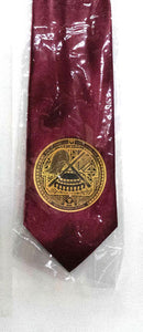 Burgundy colored American Samoa Seal Tie