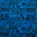 Traditional Polynesian Tapa Design Polyester Fabric