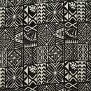 Black colored Traditional Polynesian Tapa Light Barkcloth Fabric